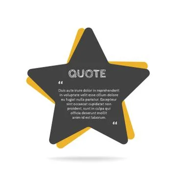 Quotation mark speech bubble. Empty quote blank citation template. Stock-Illustration
