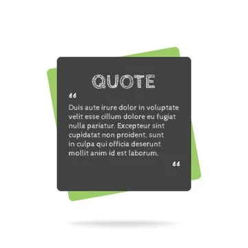 Quotation mark speech bubble. Empty quote blank citation template. イラスト素材