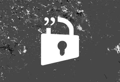 Quotation Mark Speech Bubble. Quote sign icon. Abstract background. Stock Illustration
