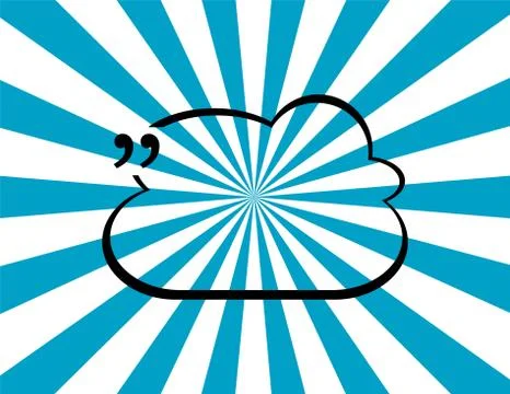 Quotation Mark Speech Bubble. Quote sign icon. Abstract background. Stock Illustration