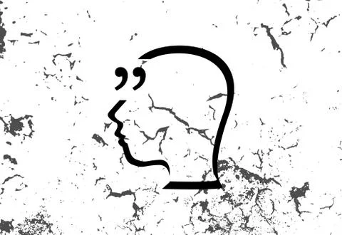 Quotation Mark Speech Bubble. Quote sign icon. Abstract background. Stock Illustration