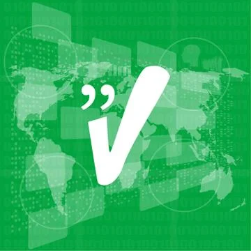 Quotation Mark Speech Bubble. Quote sign icon. Abstract background. Stock Illustration