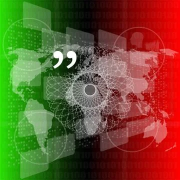 Quotation Mark Speech Bubble. Quote sign icon. Abstract background. Stock Illustration