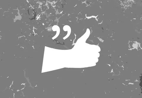 Quotation Mark Speech Bubble. Quote sign icon. Abstract background. Stock Illustration