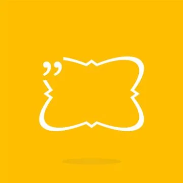 Quotation Mark Speech Bubble. Quote sign icon. Abstract background. Stock Illustration