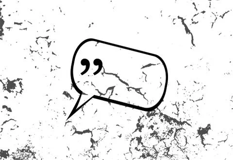 Quotation Mark Speech Bubble. Quote sign icon. Abstract background. Stock Illustration