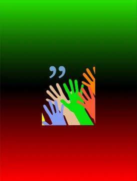 Quotation Mark Speech Bubble. Quote sign icon. Abstract background. Stock Illustration