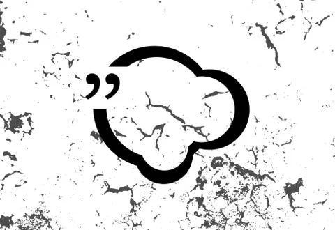 Quotation Mark Speech Bubble. Quote sign icon. Abstract background. Stock Illustration