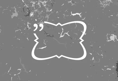Quotation Mark Speech Bubble. Quote sign icon. Abstract background. Stock Illustration