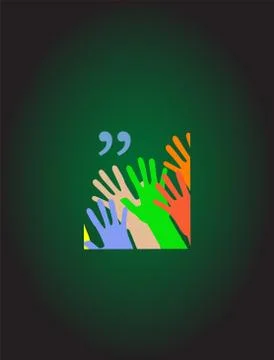 Quotation Mark Speech Bubble. Quote sign icon. Abstract background. Stock Illustration