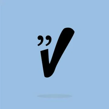 Quotation Mark Speech Bubble. Quote sign icon. Abstract background. Stock Illustration