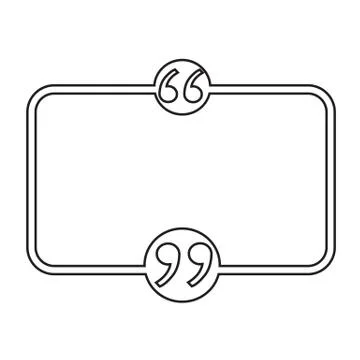 Quotation Mark Speech Bubble sign icon Illustration design Stock Illustration