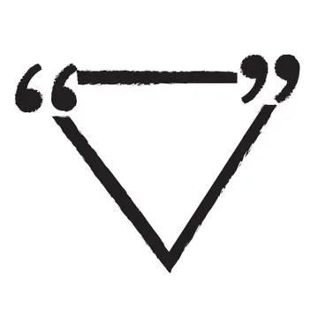 Quotation Mark Speech Bubble sign icon Illustration design Stock Illustration