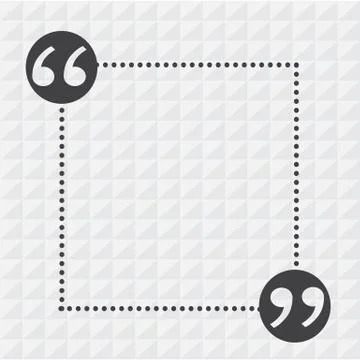 Quotation Mark Speech Bubble sign icon Illustration design Stock Illustration
