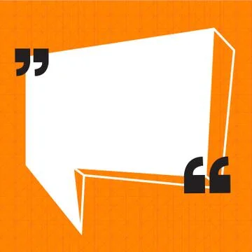 Quotation Mark Speech Bubble sign icon Illustration design Stock Illustration