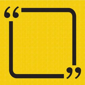 Quotation Mark Speech Bubble sign icon Illustration design Stock Illustration
