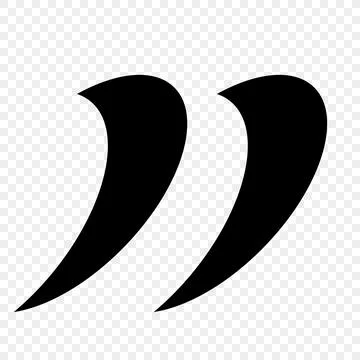 Quotation marks are a set of isolated black vector icons in the form of Illustrazione stock