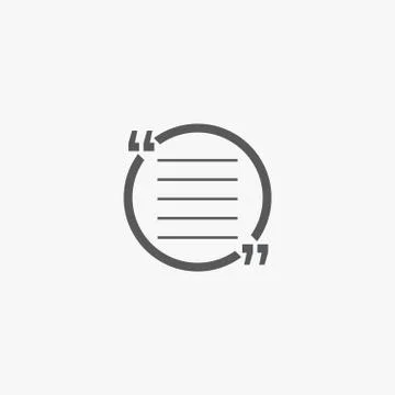 Quotation marks. Frame with quotes. Quote vector comment Stock Illustration