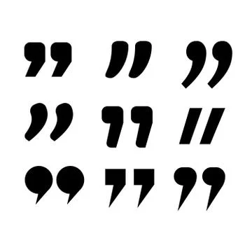 Quotation marks. Frame with quotes. Quote vector comment Illustrazione stock