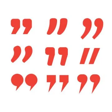 Quotation marks. Frame with quotes. Quote vector comment Stock Illustration