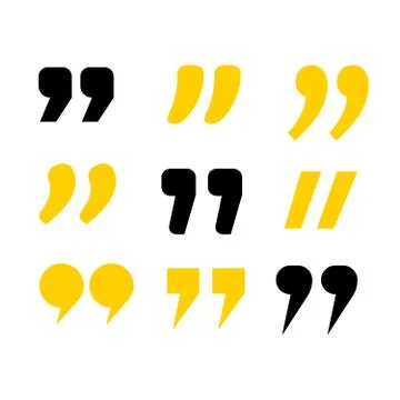 Quotation marks. Frame with quotes. Quote vector comment Stock Illustration