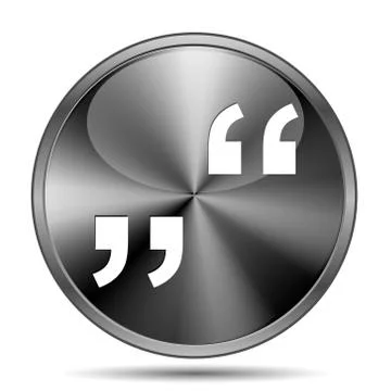 Quotation marks icon Stock Illustration
