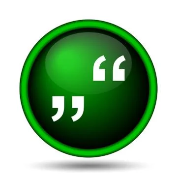 Quotation marks icon Stock Illustration
