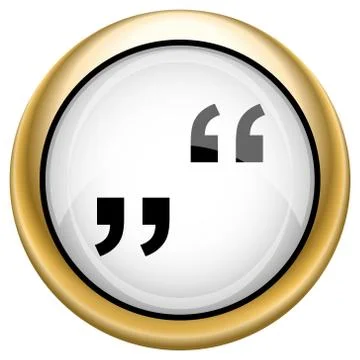 Quotation marks icon Stock Illustration
