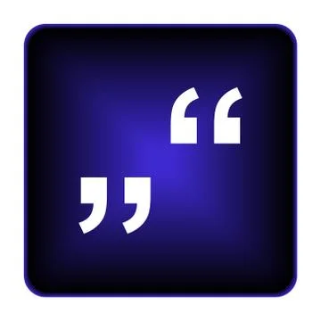 Quotation marks icon Stock Illustration