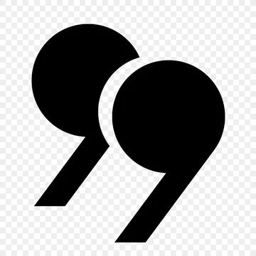 Quotation marks, a set of isolated black vector icons in the form of circular Stock Illustration