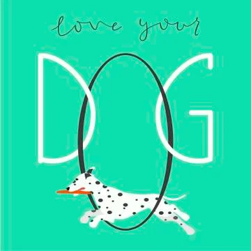 Quote about the dog Stock Illustration