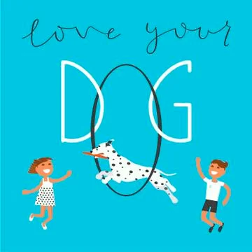 Quote about the dog Illustrazione stock