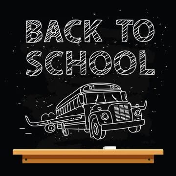 Quote Back to school 스톡 일러스트