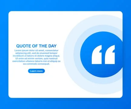 Quote background vector. Creative Modern Material Design Quote template. Text Illustrazione stock