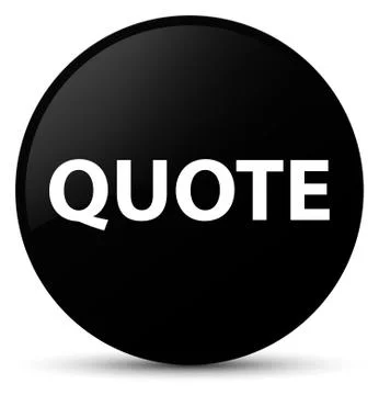 Quote black round button イラスト素材