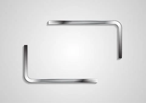 Quote blank speech bubble abstract metal design Illustrazione stock