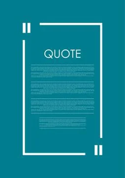 Quote blank speech bubble abstract bright design Stock Illustration