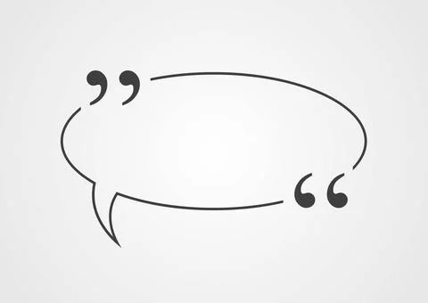 Quote blank speech bubble abstract design Quote blank speech bubble abstra... Stock Photos
