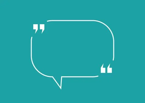 Quote blank speech bubble abstract bright design Quote blank speech bubble... Stock Photos