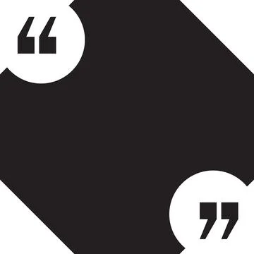 Quote blank speech citation bubble for text vector Illustrazione stock