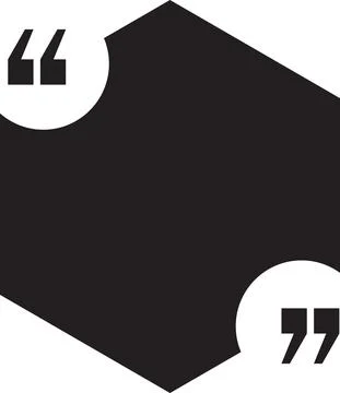 Quote blank speech citation bubble for text vector Stock Illustration