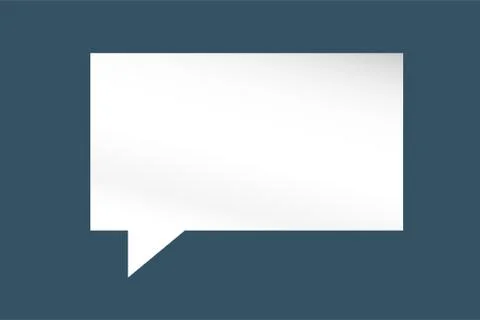 Quote blank template bubble empty design Stock Illustration