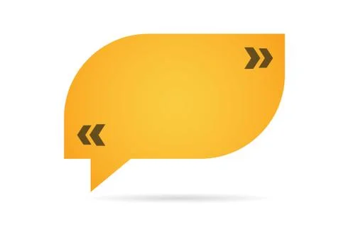Quote blank template bubble empty design Stock Illustration