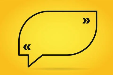Quote blank template bubble empty design Stock Illustration