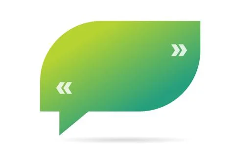 Quote blank template bubble empty design Stock Illustration