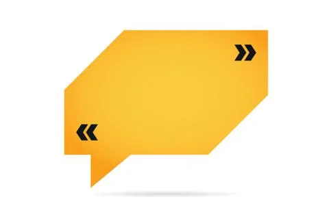 Quote blank template bubble empty design Stock Illustration