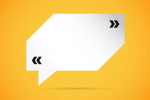 Quote blank template bubble empty design Stock Illustration