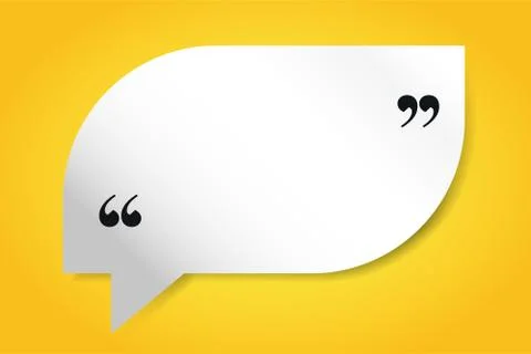 Quote blank template bubble empty design Stock Illustration