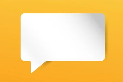 Quote blank template bubble empty design Stock Illustration