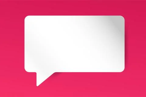 Quote blank template bubble empty design Stock Illustration